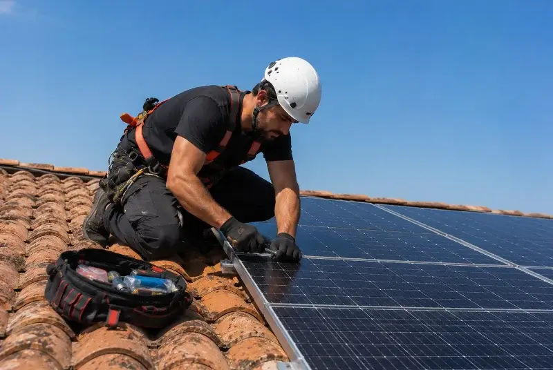 Maintenance et monitoring de panneaux solaires à Cuers