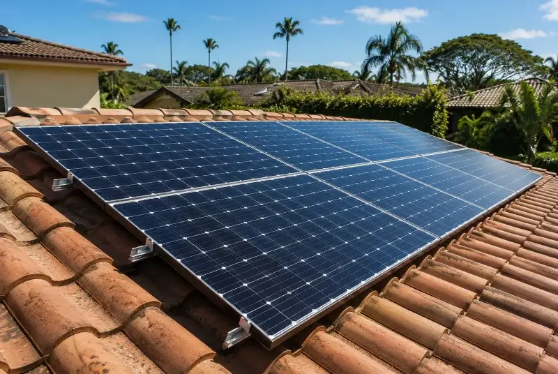 Installation de panneaux solaires à Cuers